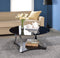 Geiger Coffee Table, Chrome & Black Glass